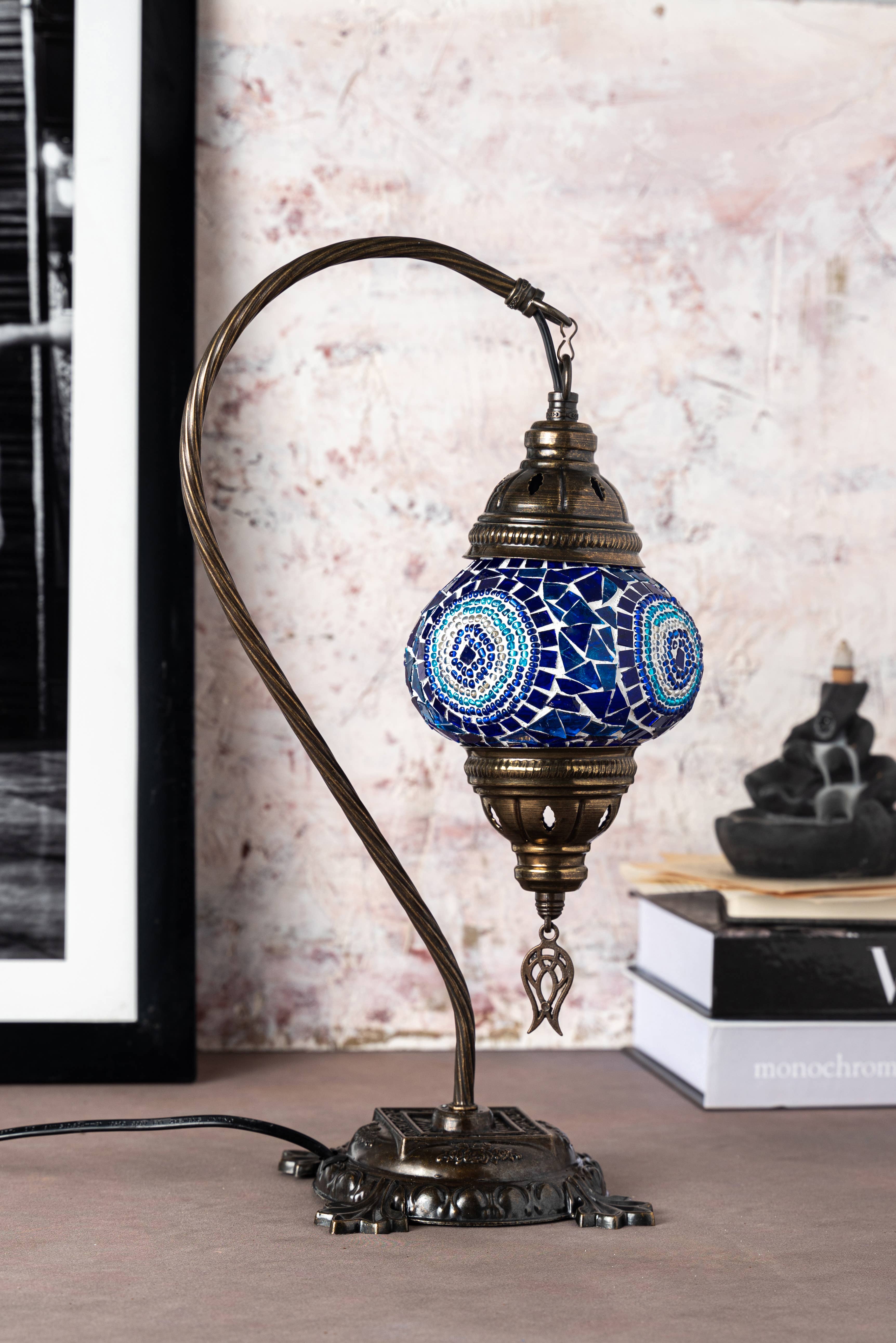 KAFTHAN - Wholesale Accent/Desk Lamp - Swan Neck Mosaic Lamps | Christmas & Holiday Decor Lighting8