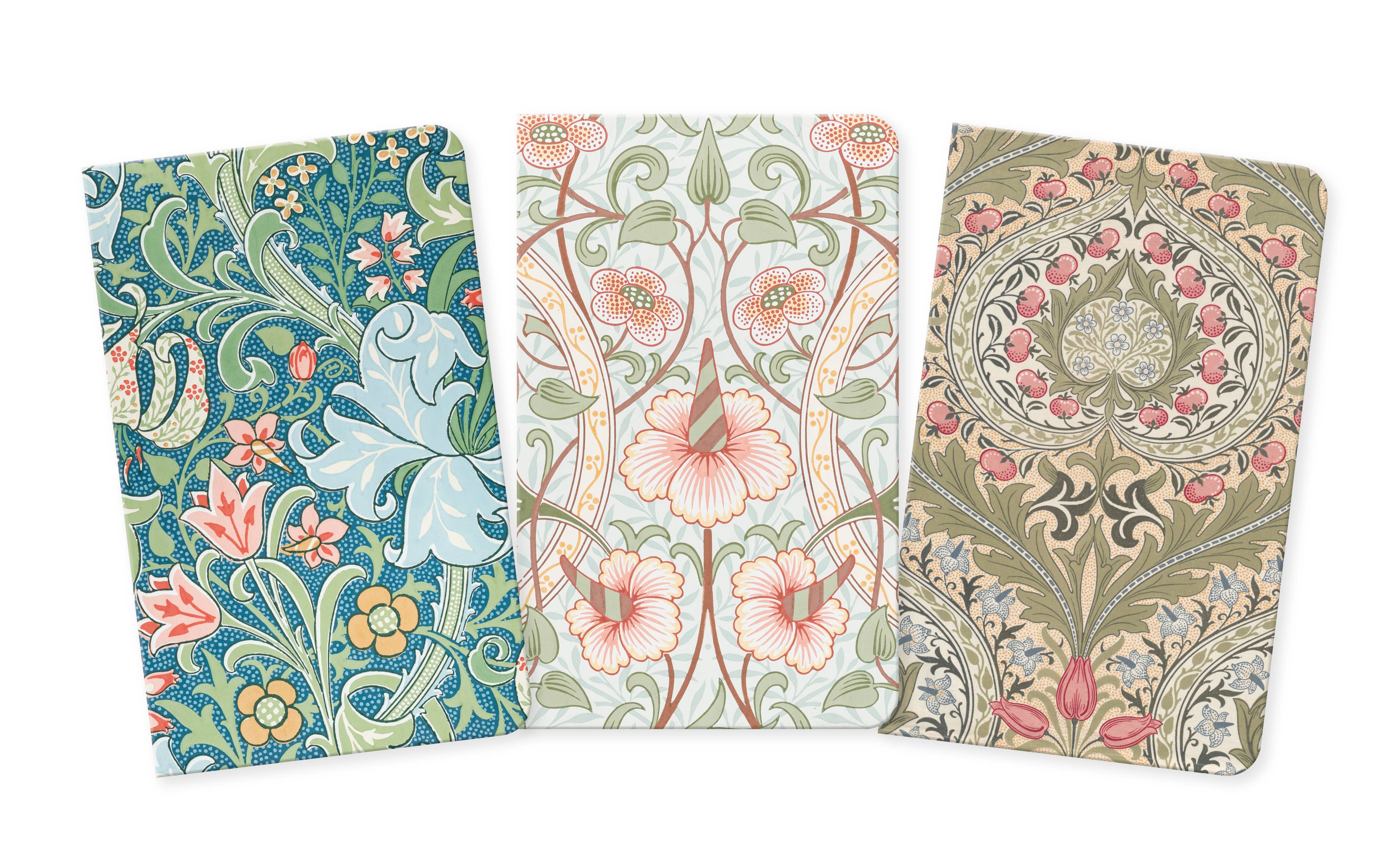 Flame Tree Gift – wholesale Notebook – William Morris Gallery Set of 3 Mini Notebooks1