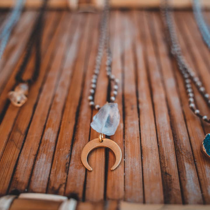 Arid Collective - Wholesale Pendant/Charm Necklace - Crochet Silk + Bead Necklaces | Reiki Infused | Handmade