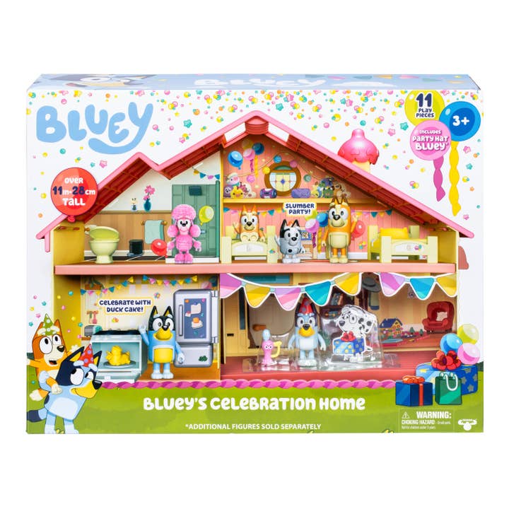 Moose Toys Bluey Birthday Celebration House for wholesale by Toysmith
