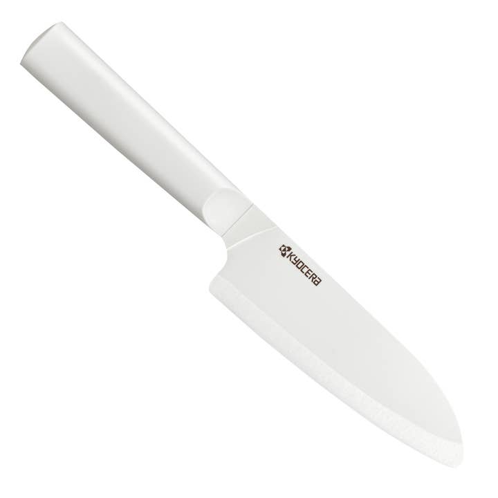 Kyocera International, Inc. - Wholesale Kitchen/Utility Knife - INNOVATIONwhite® 5.5" CERAMIC SANTOKU - WHITE Z212 BLADE