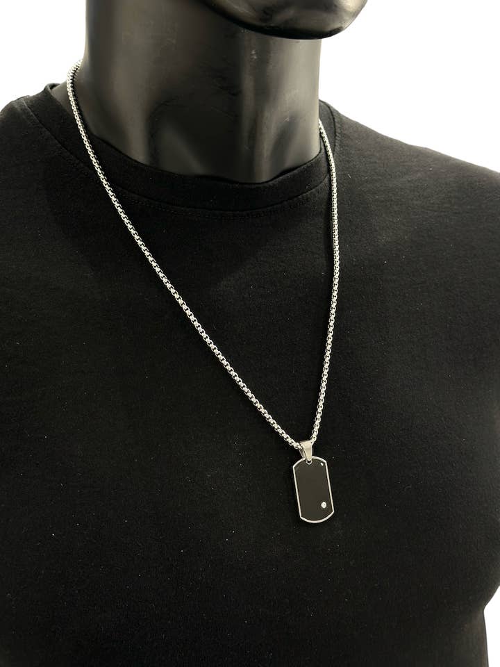Stainless steel necklace 224OP05 for wholesale by BYREN | ÉLINE L'ATELIER