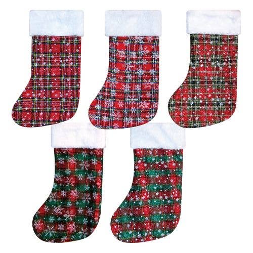 Deluxe Import Trading - Wholesale Holiday Stocking - Christmas Stockings - 5 Assorted Styles