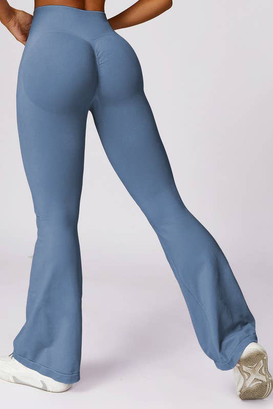 Color 5 – Großhandel Sportbekleidungsset – Damen – Seamless high waist active wear  work out flare leggings5