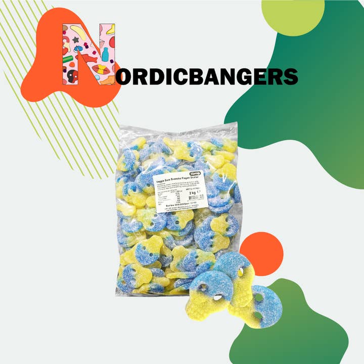 Nordicbangers - Swedish Candy - Wholesale Gummy - Swedish sour skull - 2kg / 4.409 lbs
