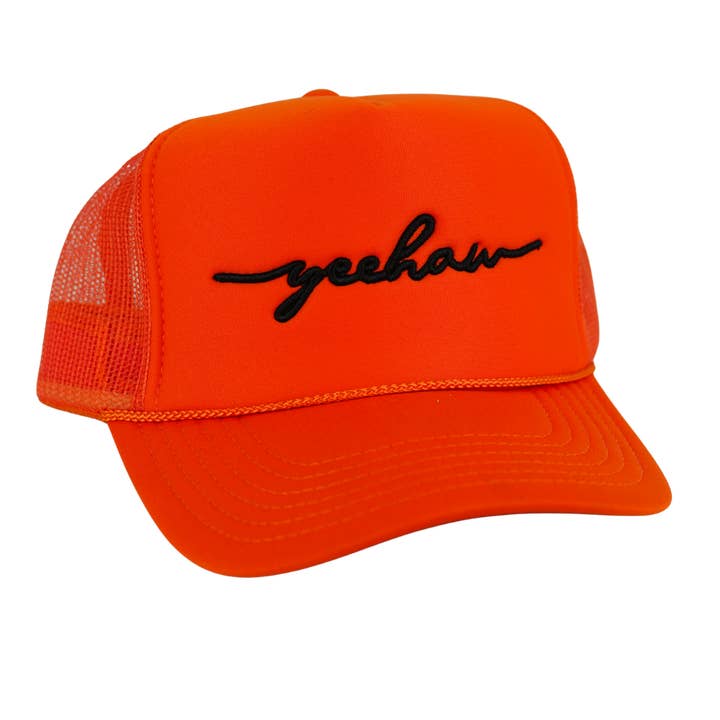 Yeehaw Foamy Trucker - Blaze Orange for wholesale by Iconic Arizona