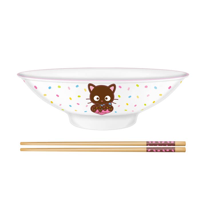 Silver Buffalo - Wholesale Bowl - Chococat Chocolate Sprinkle Heart 30oz Ceramic Ramen Bowl