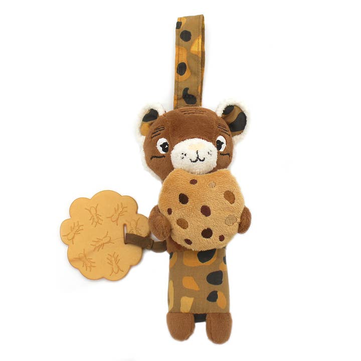 Wind Chime plush Speculos the Tiger for wholesale by Les Déglingos, France