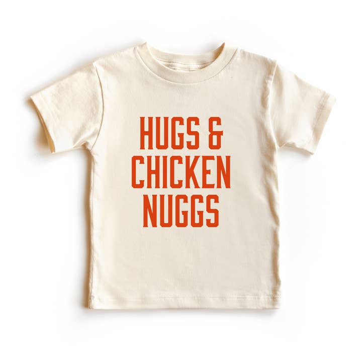Camiseta Infantil Abrazos y Nuggets de Pollo | Natural 2T para venta al por mayor de Chunky Deli
