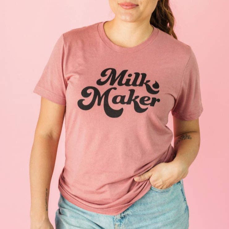 The Little Milk Bar - Wholesale Screen Printed T-Shirt - Women's - Milk Maker Tee13