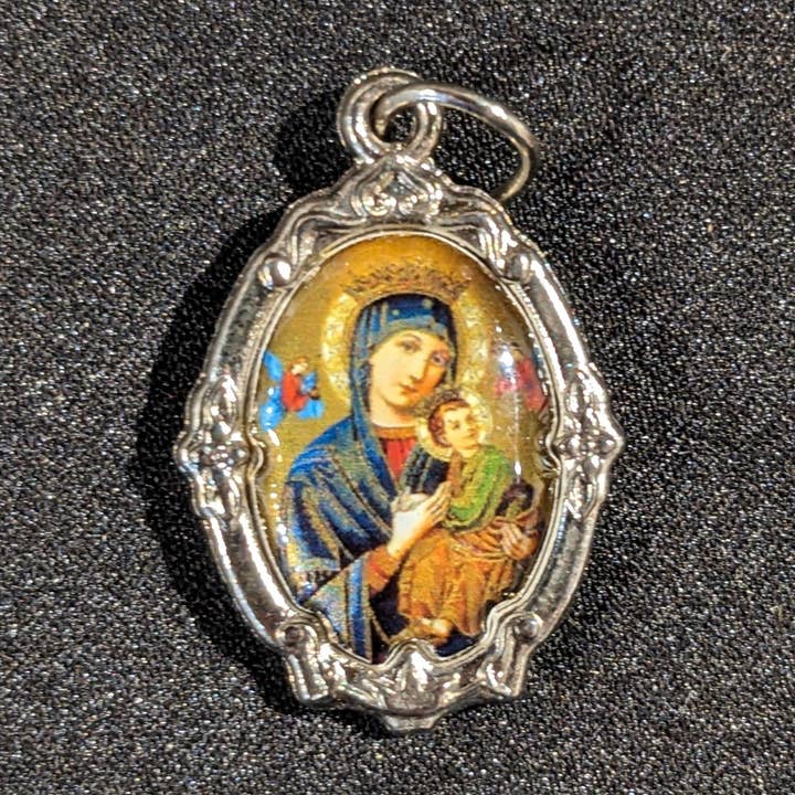 Camino TX - Wholesale Individual charm/pendant - Our Lady of Perpetual Help Saint Medal 0