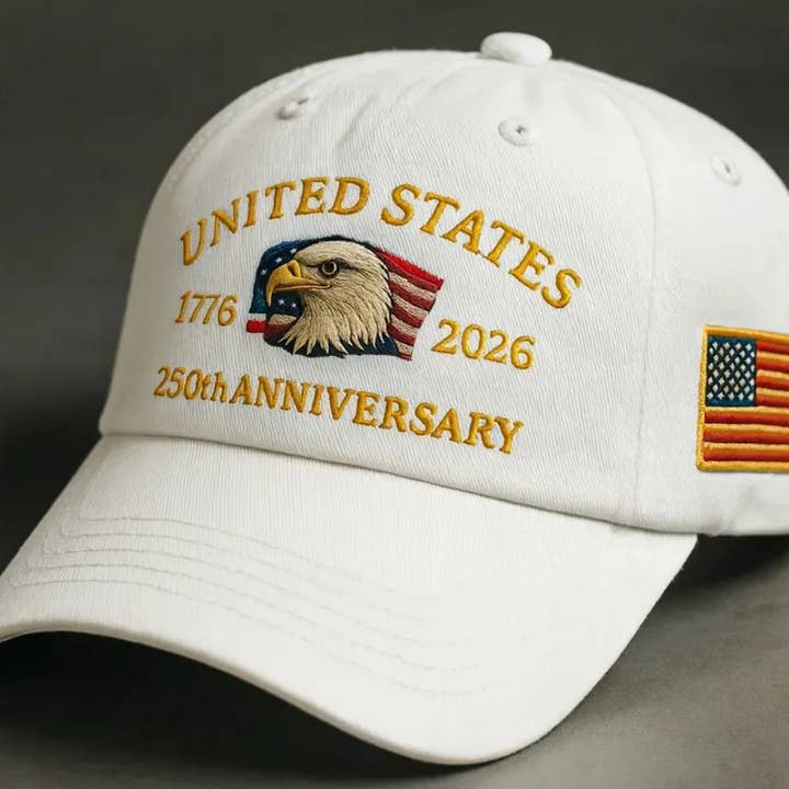 Serenity Collective - Wholesale Baseball Cap - Unisex - 250th Anniversary Embroidered Eagle Baseball Cap1