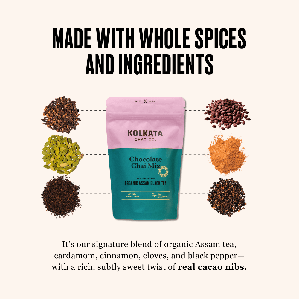 KOLKATA CHAI CO - Wholesale Loose Tea - Chocolate Masala Chai Mix1
