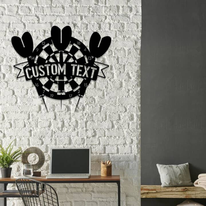 Glow Neon - Wholesale Sign - Personalize Darts Metal Sign, Target Dart Game Decor4