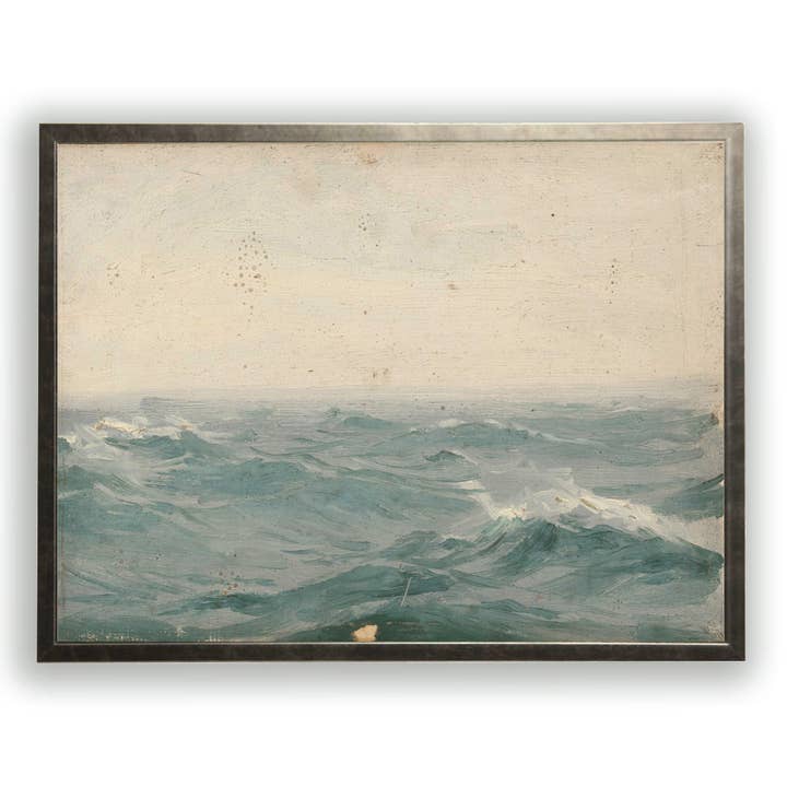 Vintage oil painting reproduction of landscape V for wholesale by Antique Curiosities Inc