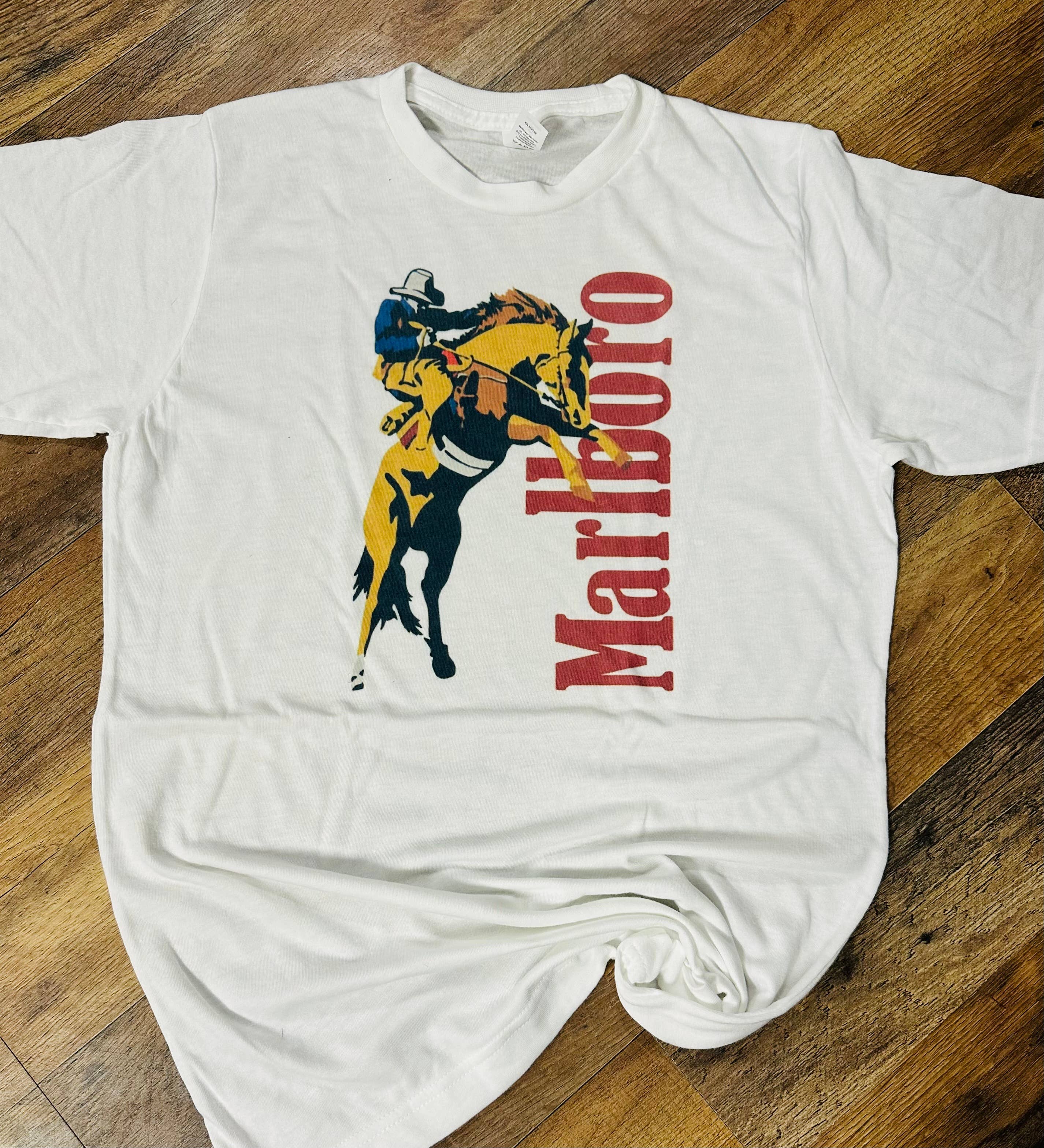 Sweet Southern Wholesale - Wholesale Screen Printed T-Shirt - Women's - Marlboro Man w/Horse Graphic T-shirt1