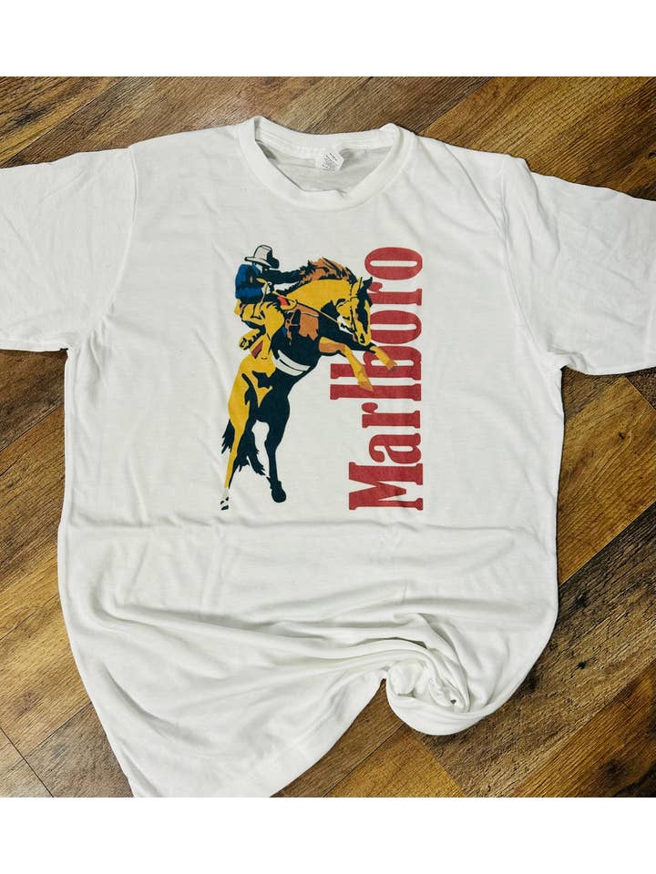Sweet Southern Wholesale - Wholesale Screen Printed T-Shirt - Women's - Marlboro Man w/Horse Graphic T-shirt1