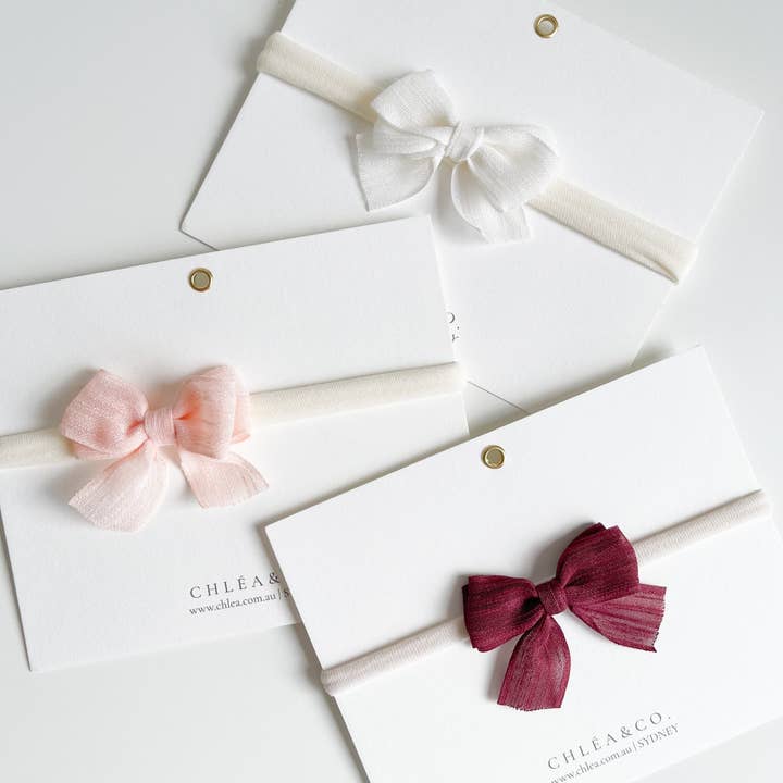 Bandeau Nœud Delia pour la vente par Chlea & Co.