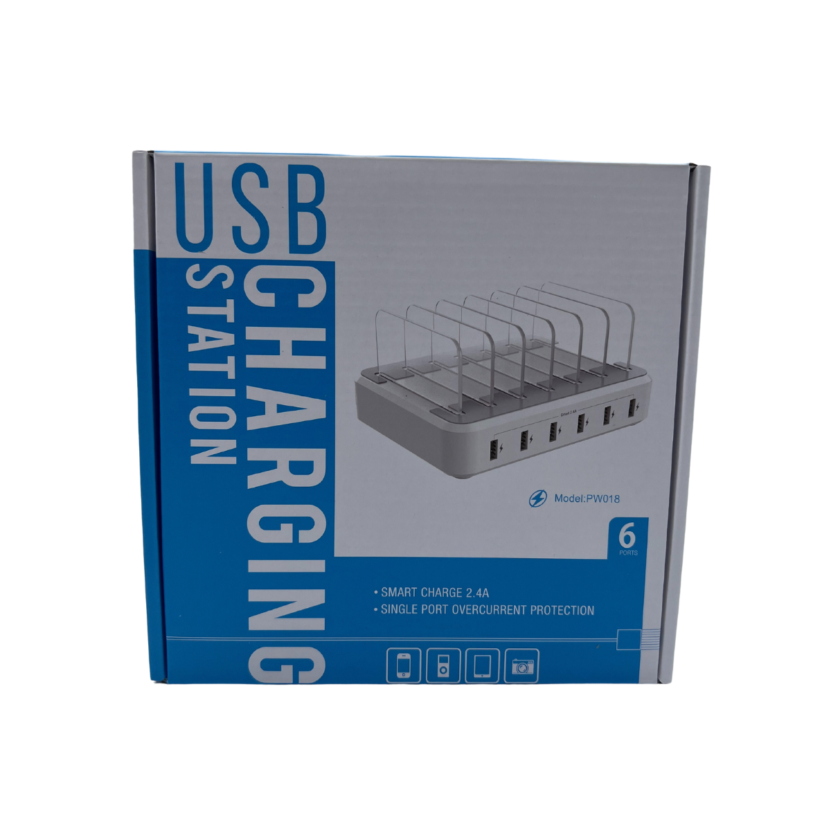 K & S WHOLESALE INC - Wholesale Charging Cable - A.S.K LED 3 in 1 Charging Cable with Multiport Device 48 CT8