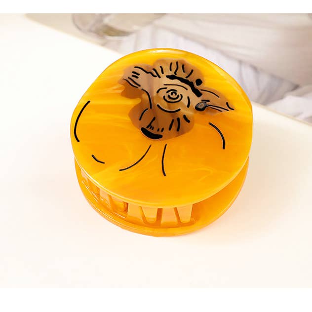 SOMETHING MINTY - Wholesale Hair Clip - Women's - Persimmon Fruit Hair Claw Clip4