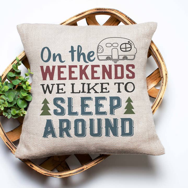 Canary Road - Wholesale Throw/Decorative Pillow - Camping Pillow, Camper Throw Pillow, Traveling Home Decor RV1