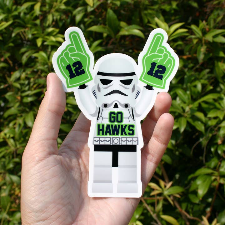 Discovery Stickers – Großhandel Aufkleber – Storm Trooper Seahawks Vinyl-Aufkleber für Fans