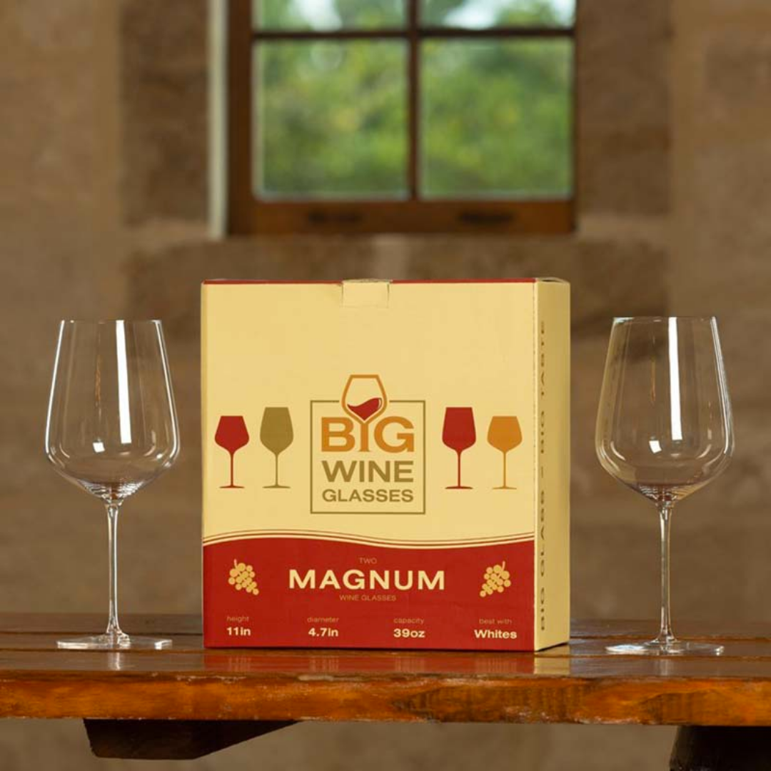 Big Wine Glasses - Wholesale Wine Glass - MAGNUM - Oversize Big Wine Glasses (Set of 2)4