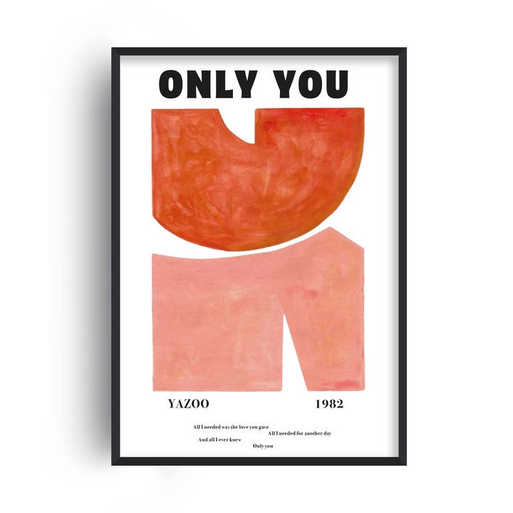 Impression artistique giclée inspirée de la musique des années 1980 d'Only You pour la vente par Fanclub