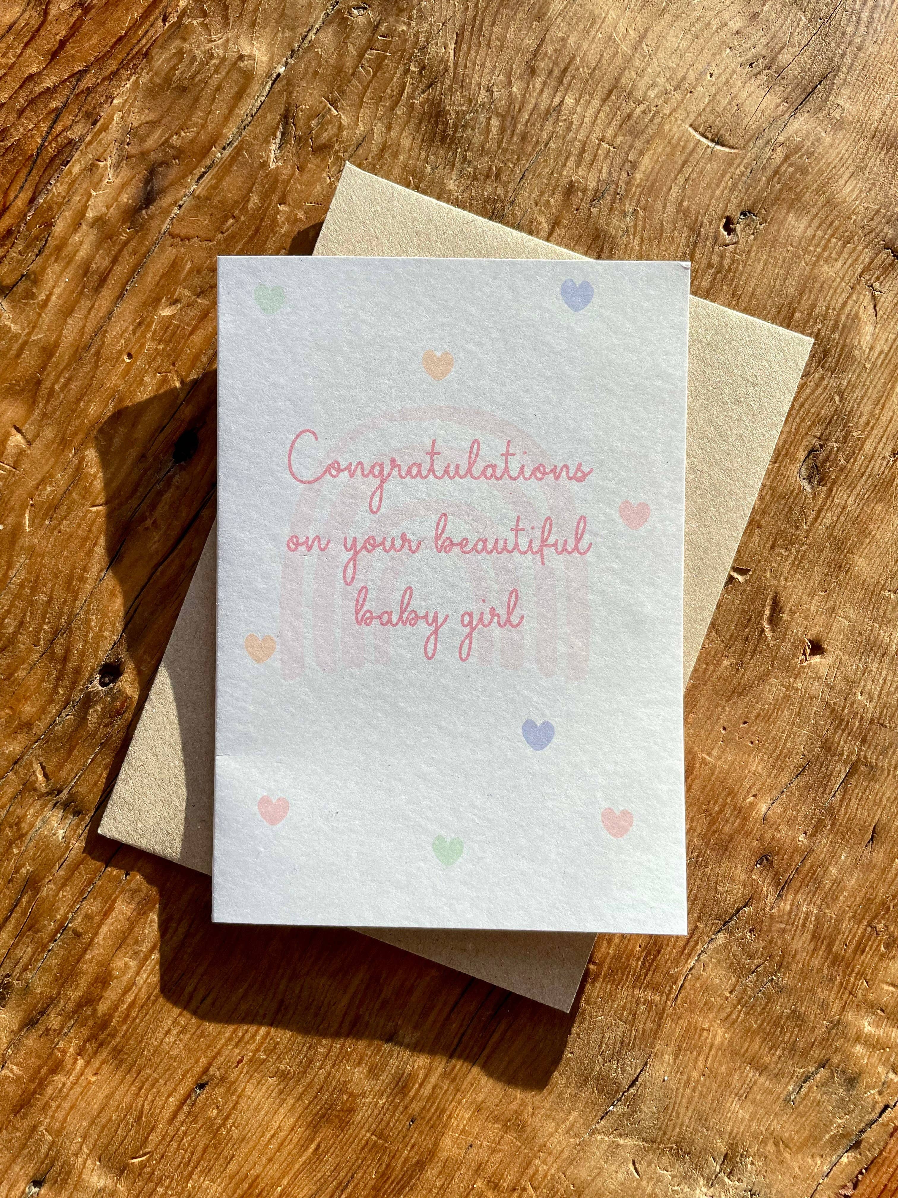 To & From Cards - Wholesale Baby Card - Congratulations on your beautiful Baby Boy / Girl1