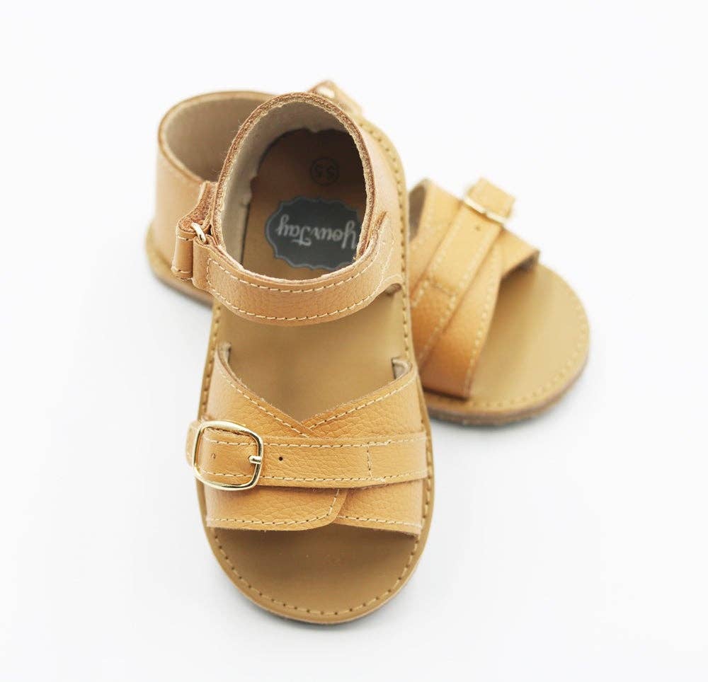 Marrone Sandali Harper Buckle - Miele (marrone) in vendita all'ingrosso su Faire2