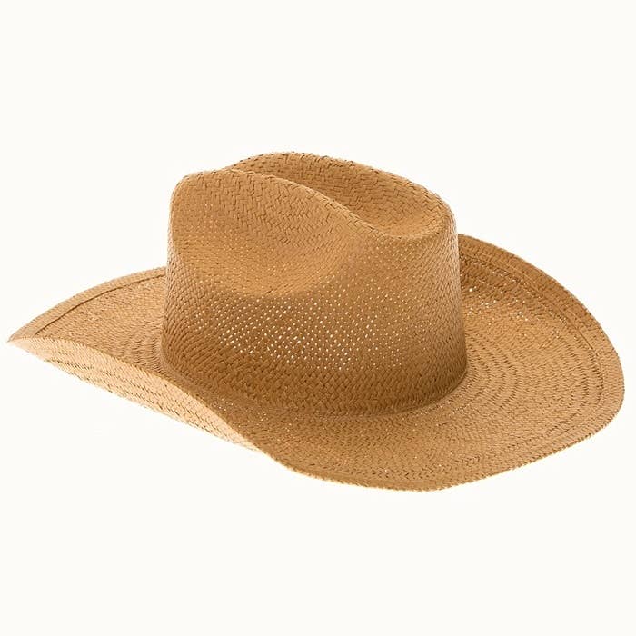Olive & Pique - Wholesale Cowboy Hat - Women's - Handmade Western Smooth Toyo Straw Cowboy Hat, Adjustable