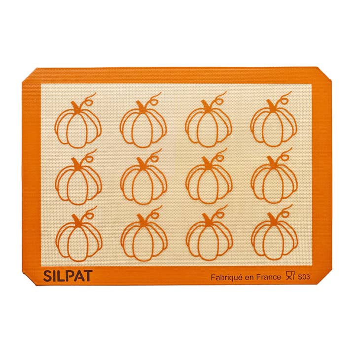 Silpat 12 Pumpkin Half Size Baking Mat - Limited Edition for wholesale by Maison Demarle