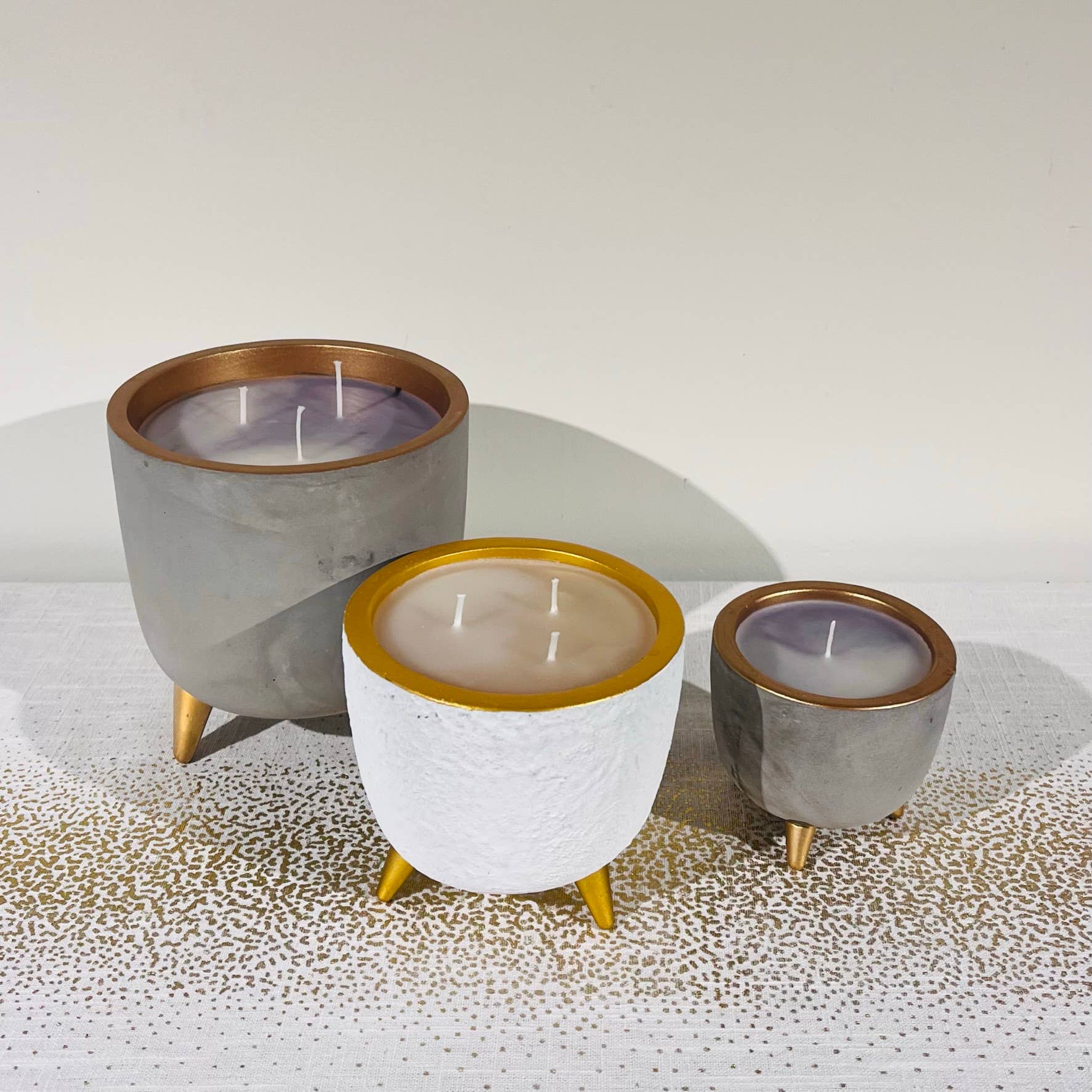 .AVPV. Studio - Wholesale Jar/Filled Candle - Concrete Copper Candle / Flowerpot2