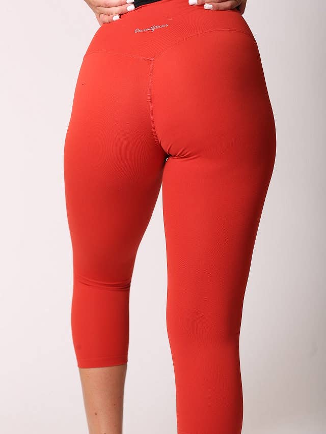 Cohesion Capris Chilean Fire for wholesale by Osweetfitness Activewear