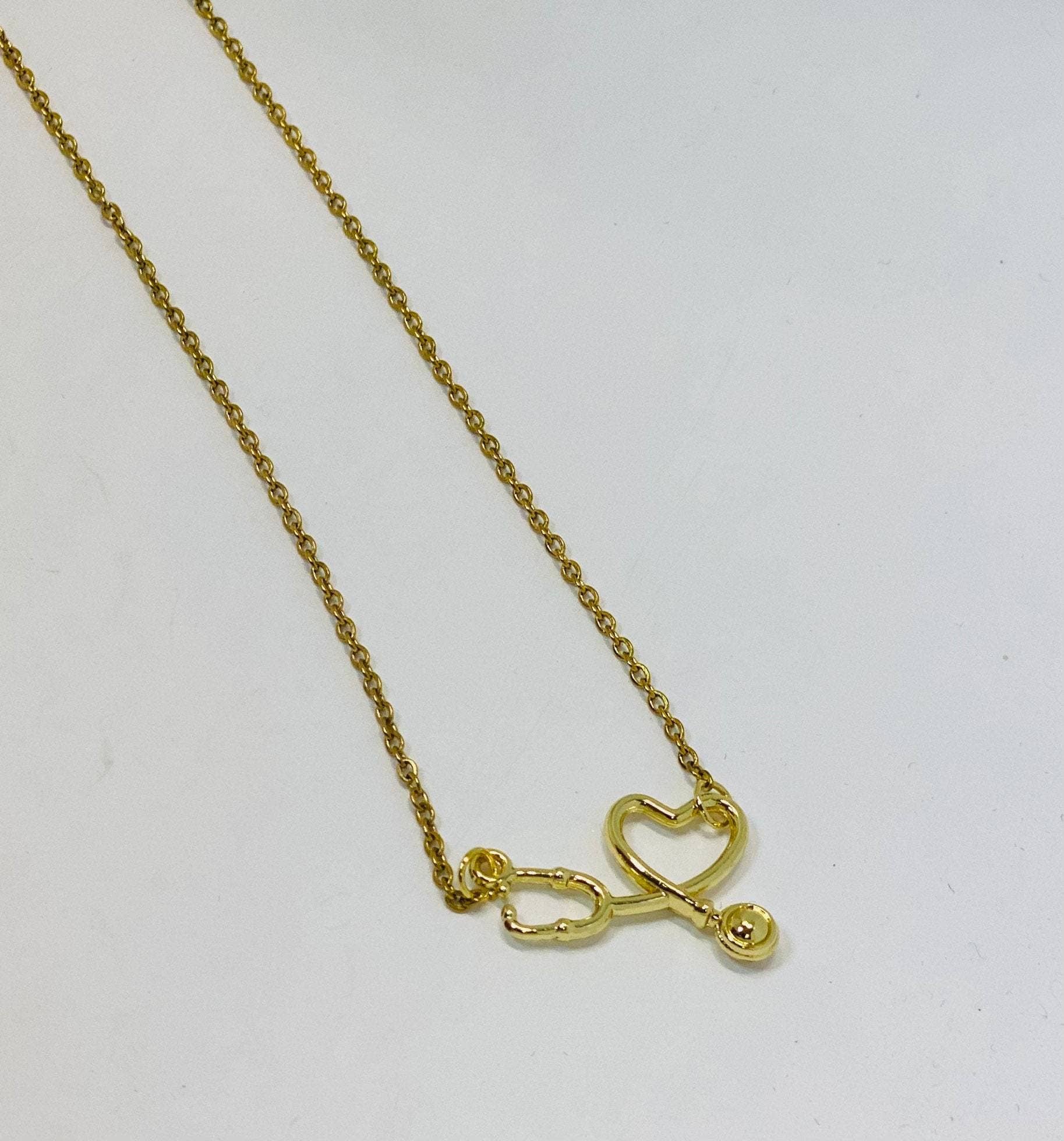 Little Happies Co - Wholesale Pendant/Charm Necklace - Nurse gift, Stethoscope necklace, RN nurse necklace, RN gifts, doctor gift, LPN gift, Gift for nursing student, nurse appreciation2