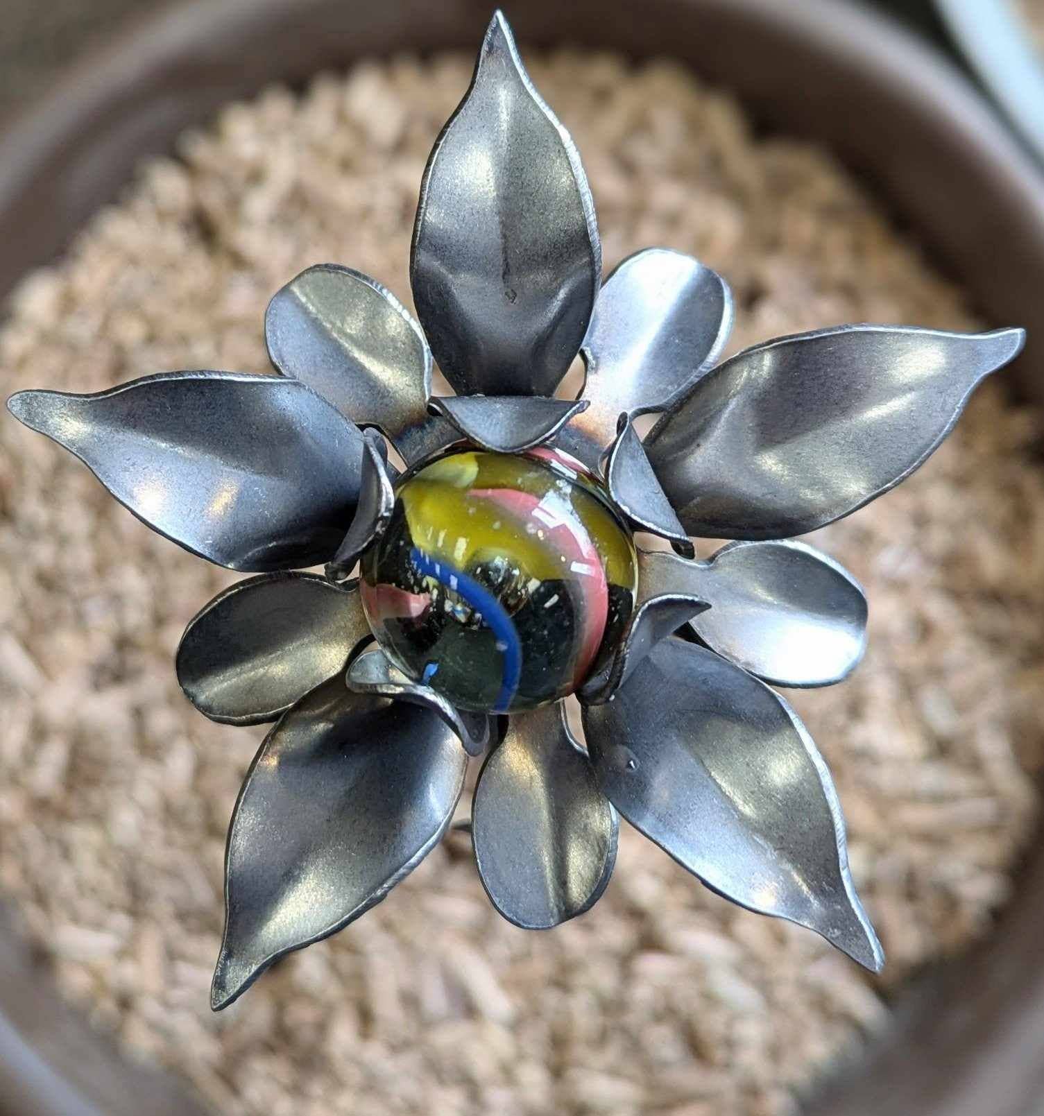 Designs by Dieter, LLC - Wholesale Garden/Lawn Stake - Handmade Metal Flower Garden Stake1