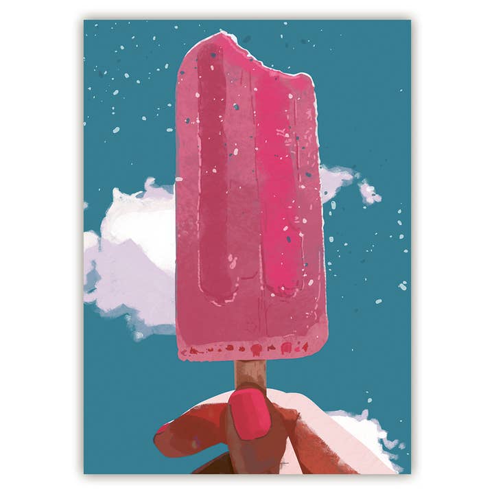 Actetre Deutschland Gmbh - Wholesale Postcard - Pink popsicle, untitled (high), 8042HK