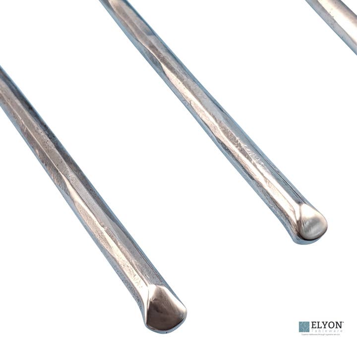 Elyon Tableware® - Wholesale Flatware Set - Elyon Ambrey Silver 20-Piece Mirror Hand-Forged Flatware Set2