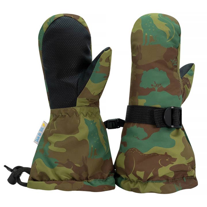 Jan & Jul - Wholesale Mittens - Kids - Woodland Camo | Toasty-Dry Waterproof Snow Mitten1