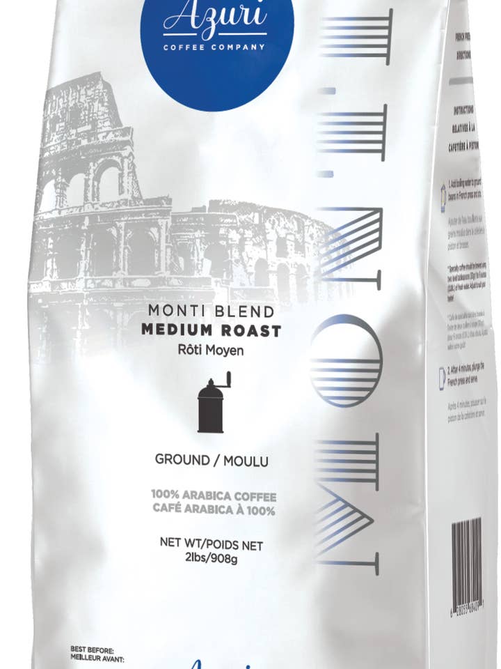 Monti Blend Ground 2 lb/908 gr pour la vente par Azuri Coffee
