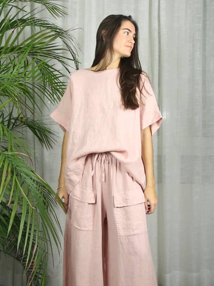 Linen & More - Wholesale Blouse - Women's - REF 17831 100% LINEN BLOUSE