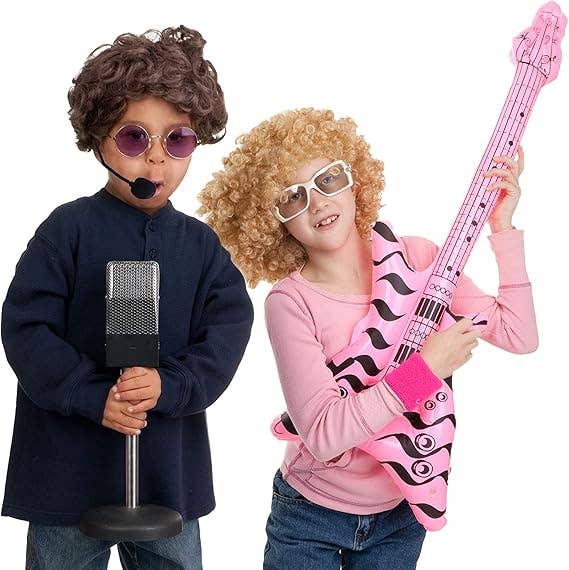 4E's Novelty - Wholesale Costume - Kids - 4E's Novelty Rockstar Costume Accessories Headset Prop - Headphone with Fake Mic for Kids, Men & Women, Perfect for Rockstar Costume for Kids Mic Prop1