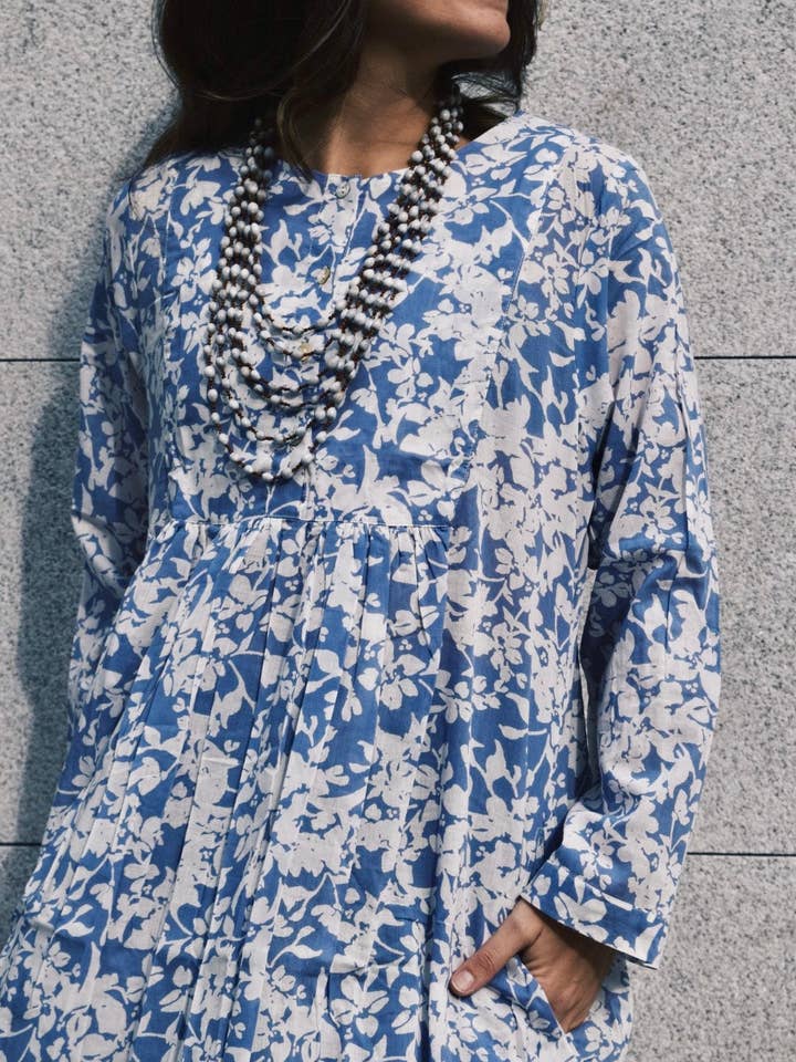 Genova Azul Oscuro: Vestido MNGLM for wholesale by Mehran