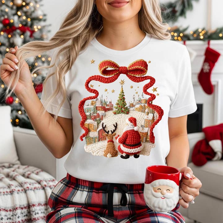 Latch Hook Yarn Faux Crochet Christmas Town Shirt, Christmas and other Purchase Wholesale crochet hook for yarn. Free Returns & Net 60 Terms on Faire trending on Faire.