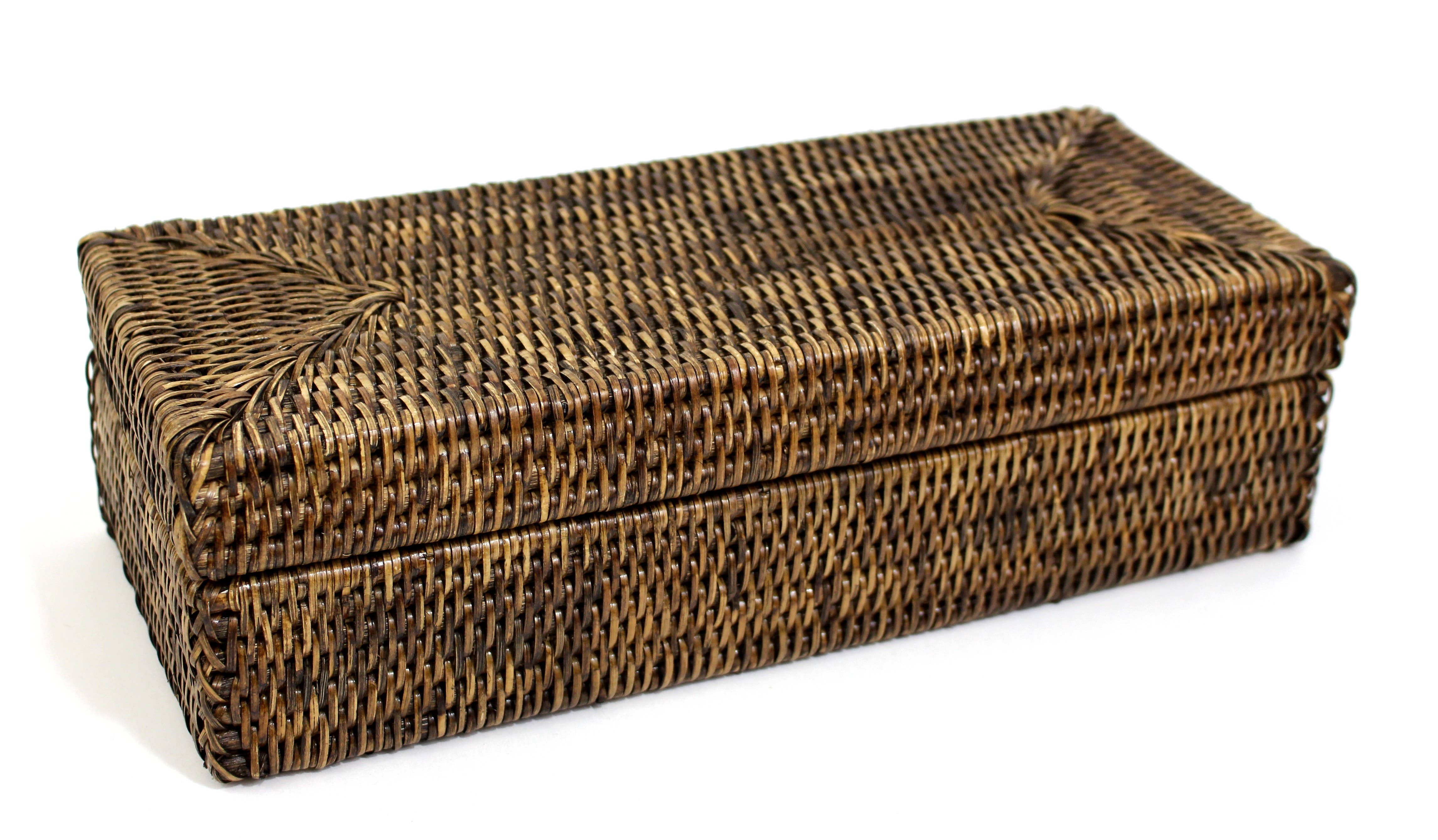 Matahari - Wholesale Decorative Box - Rectangular Long Box with Lid - AB 14x6x4'H2