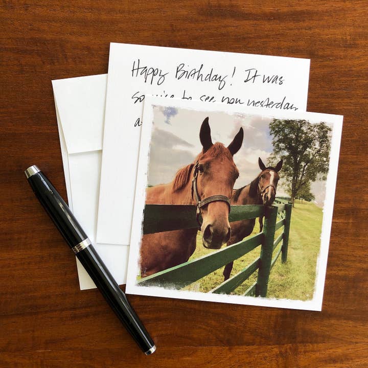 Glückwunschkarte Pferde für den Großhandel von Whispered Light Greeting Cards