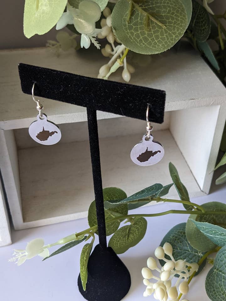 West Virginia Earrings for wholesale by North Fork Jewelry Design, LLC