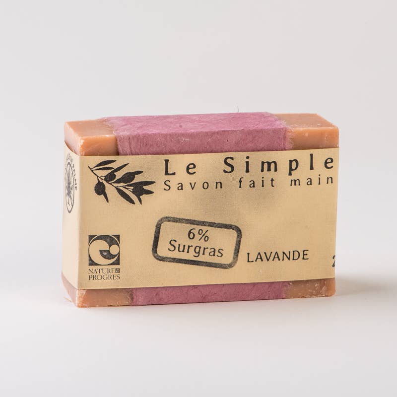 Le simple - Wholesale Zeepblok - Lavendelzeep met 6% overvet en schuimende zachte textuur0