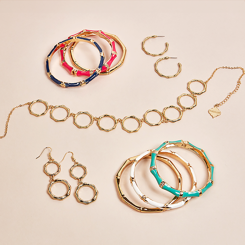 Fornash - Vente Bracelet jonc - Bracelet Enamel Stone Bamboo7