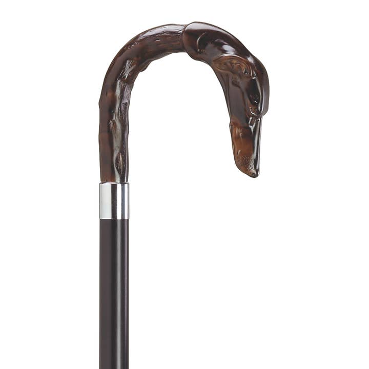 Decorative European Grey Hound Crook Handle for wholesale by Harvy Canes